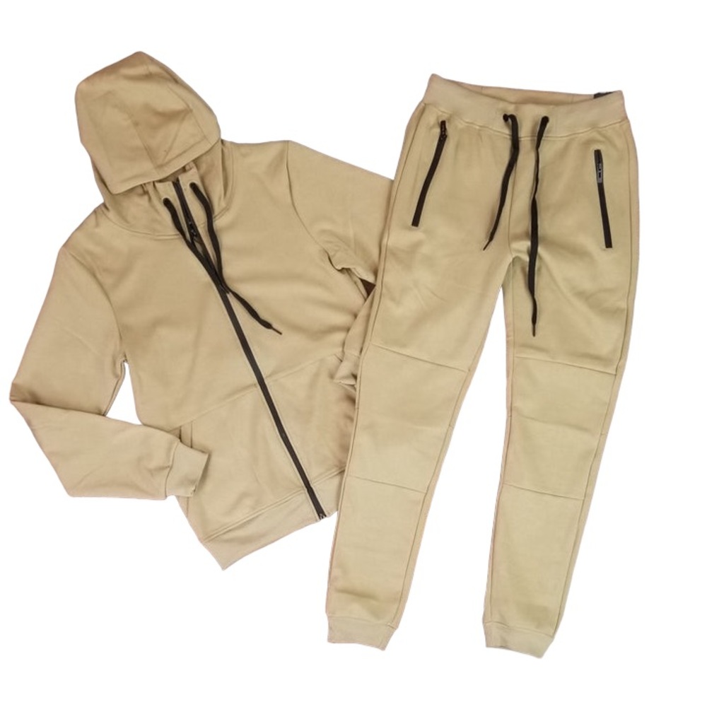 Men's Solid Tech Fleece Set NEW
